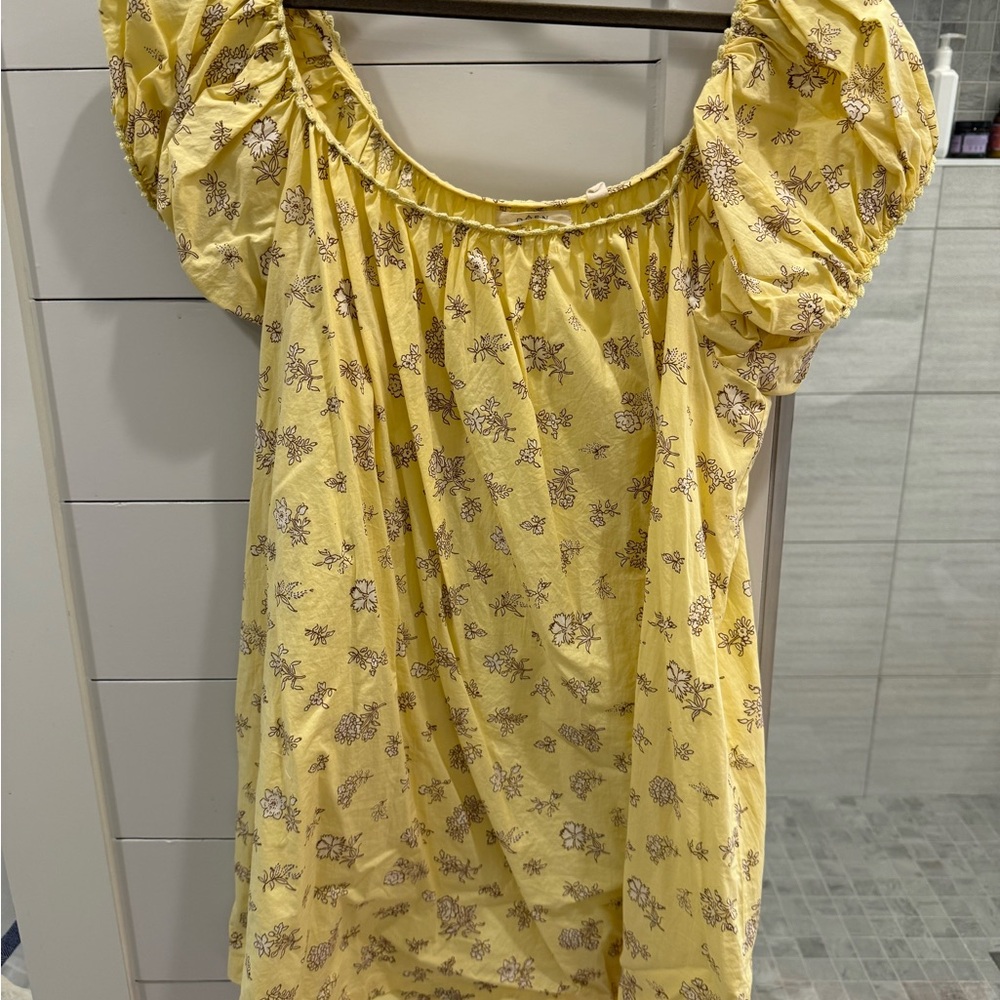 EUC Doen Julie Dress - yellow floral
